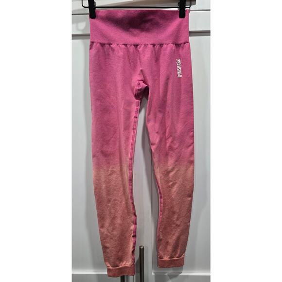 Gymshark Ombre Pink Seamless Leggings Small - Picture 2 of 15
